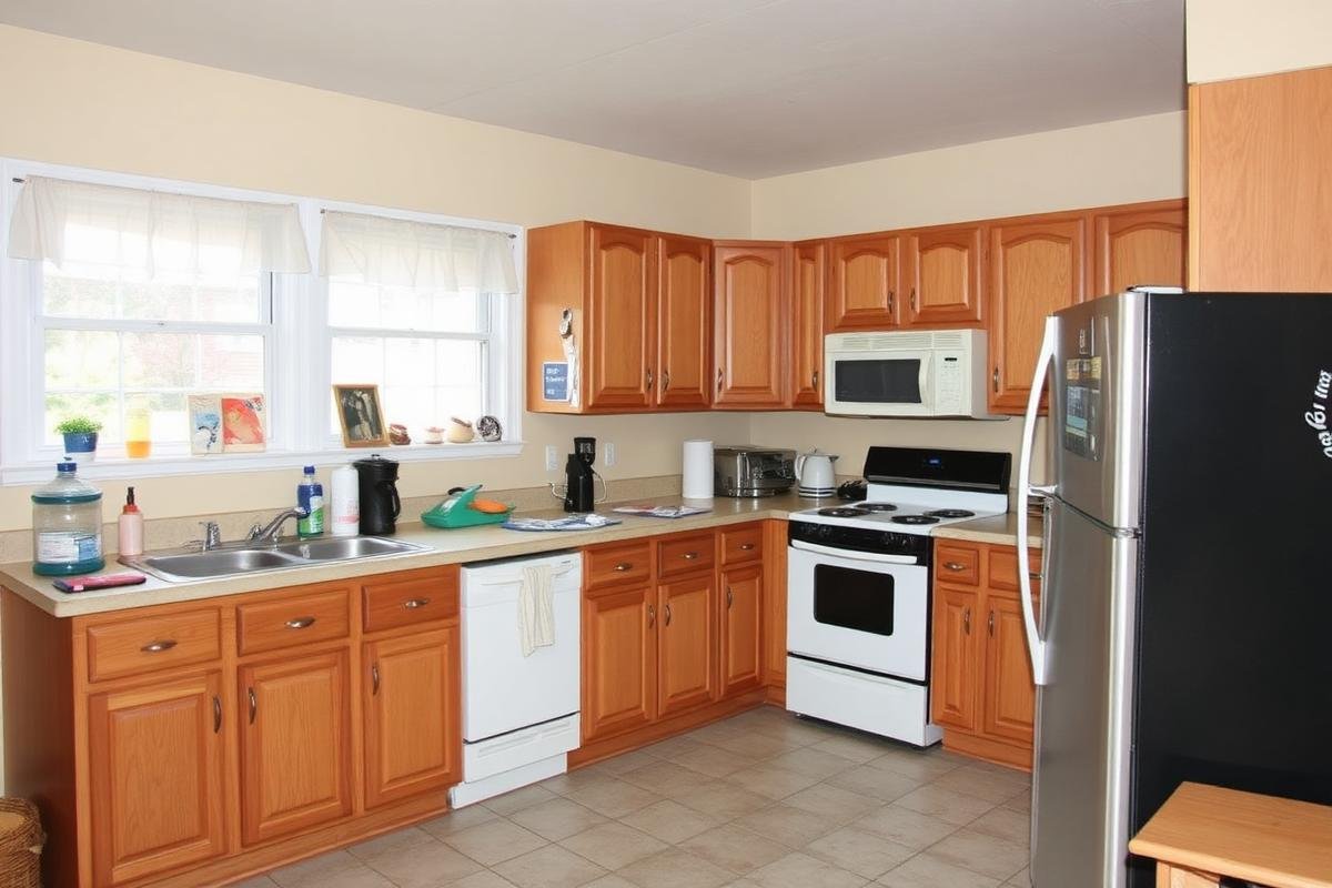 Kitchen before renovation (demo project)